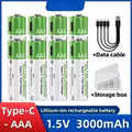 2026 NEW Lithium-Ion Battery Type-C Rechargeable High-Capacity AA&AAA Battery For Remote Control, Mouse, Electric Toys