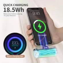 Fast Charging Power Bank Portable Charger External Battery Pack for iPhone Android LED Digital Display 5000mAh Mini Powerbank