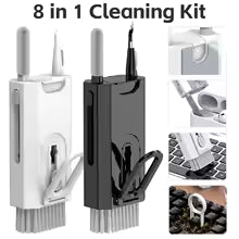 8 in 1 Computer Keyboard Cleaner Kit Brush for Airpods Headset Phone Earphones Cleaning Tool with Keycap Puller
