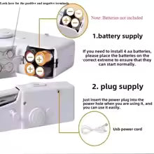Portable Mini Sewing Machine Handheld Electric Sewing Machine With Bobbin Suitable for Needlework and Manual Work Hand Home DIY