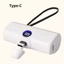 Fast Charging Power Bank Portable Charger External Battery Pack for iPhone Android LED Digital Display 5000mAh Mini Powerbank