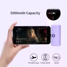Fast Charging Power Bank Portable Charger External Battery Pack for iPhone Android LED Digital Display 5000mAh Mini Powerbank